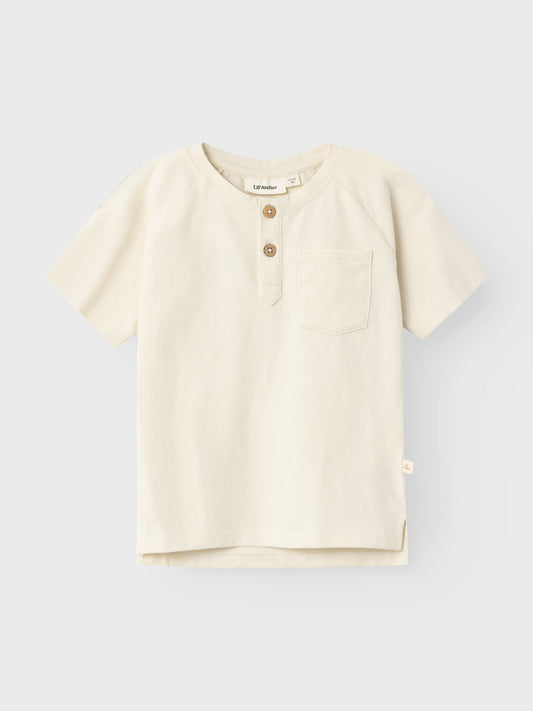 Lil Atelier Mini | Dello Loose Top - Coconut Milk