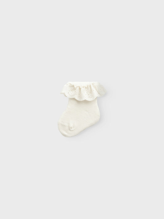 Lil Atelier Baby | Dertrud sokker -  Coconut Milk
