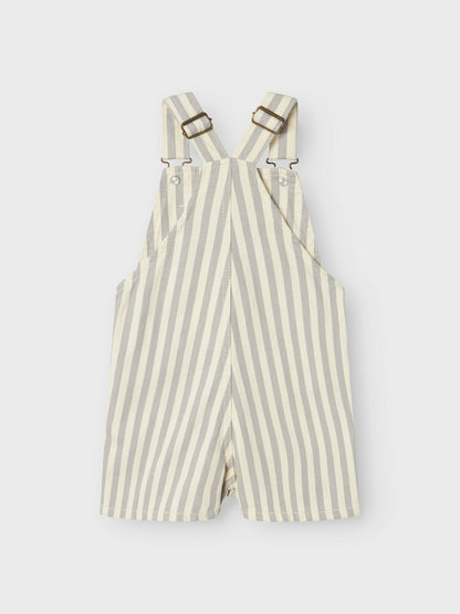 Lil Atelier Mini | Hugo Loose Overall - Limestone/Coconut Milk