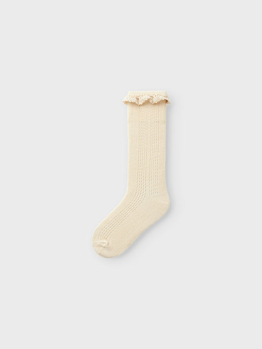 Lil Atelier Mini | Frila Knee sock - Sandshell