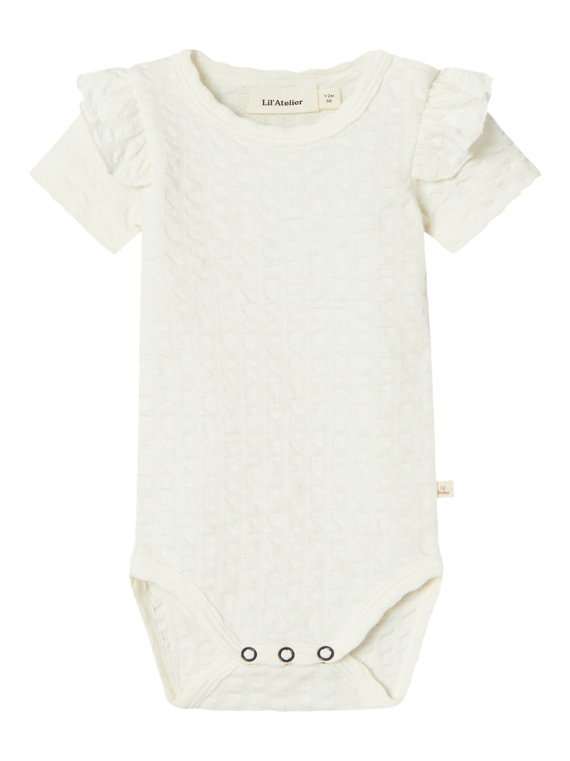 Lil Atelier Baby | Jamina kortermet Body - Coconut Milk