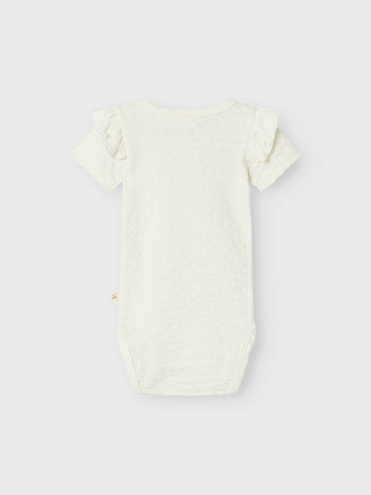 Lil Atelier Baby | Jamina kortermet Body - Coconut Milk