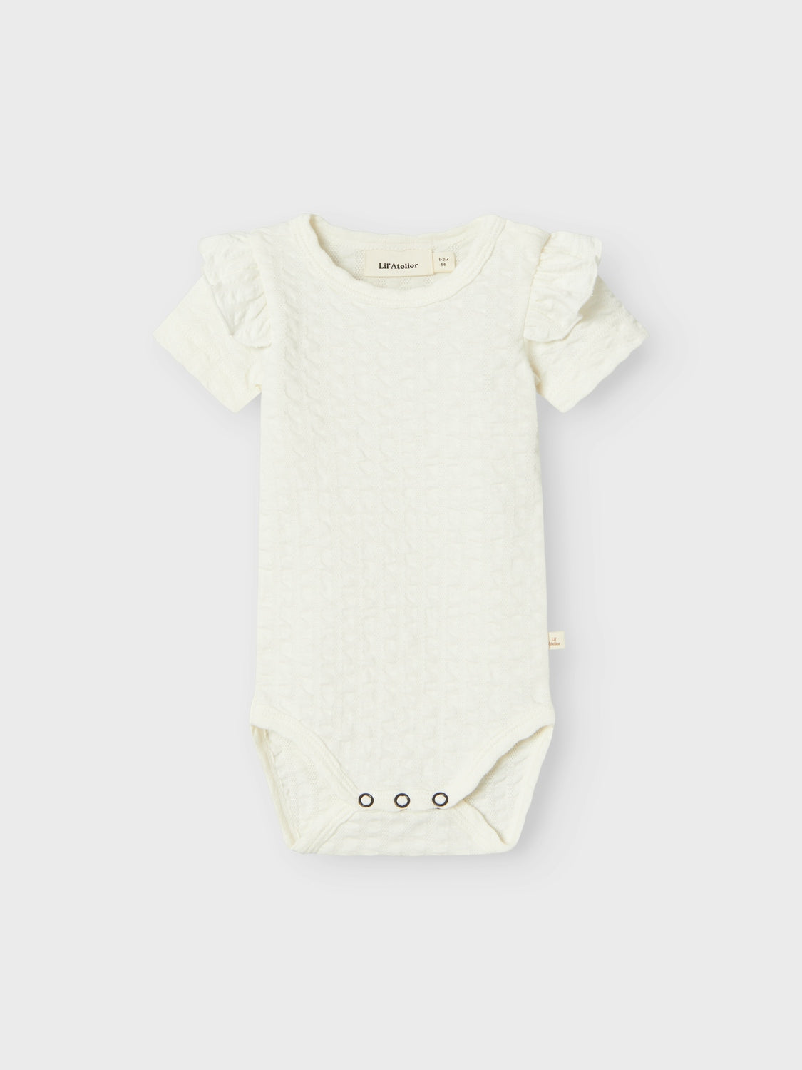 Lil Atelier Baby | Jamina kortermet Body - Coconut Milk