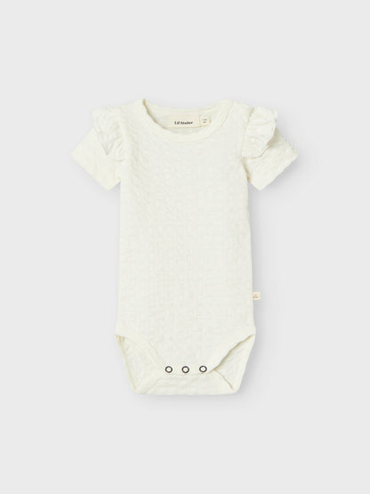 Lil Atelier Baby | Jamina kortermet Body - Coconut Milk