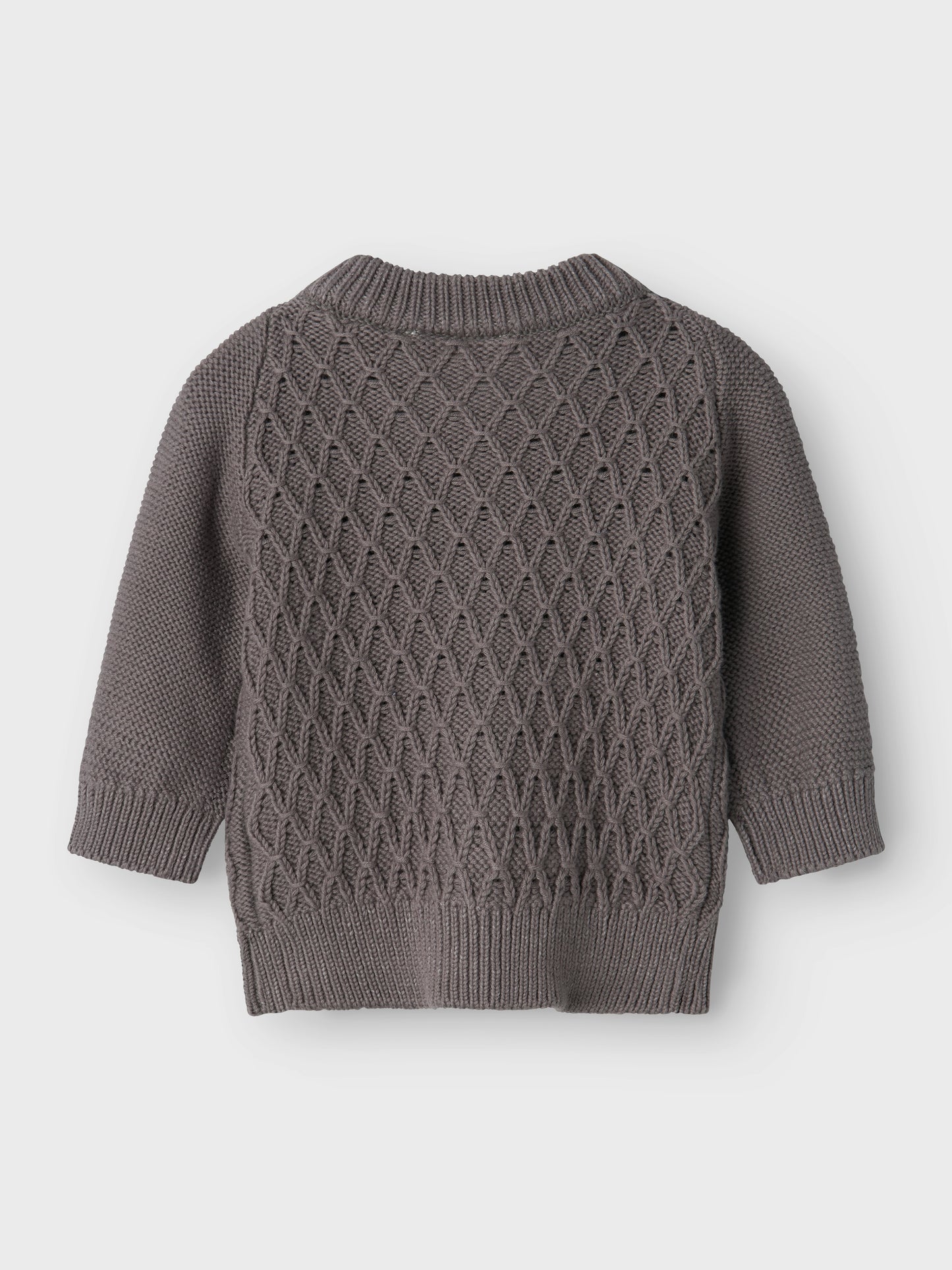 Lil Atelier Baby | Tobie strikket Cardigan - Pewter