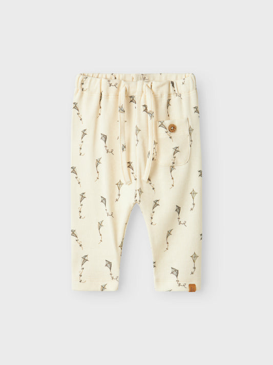 Lil Atelier Baby | Gavo Loose Babybukse - Turtledove Kites