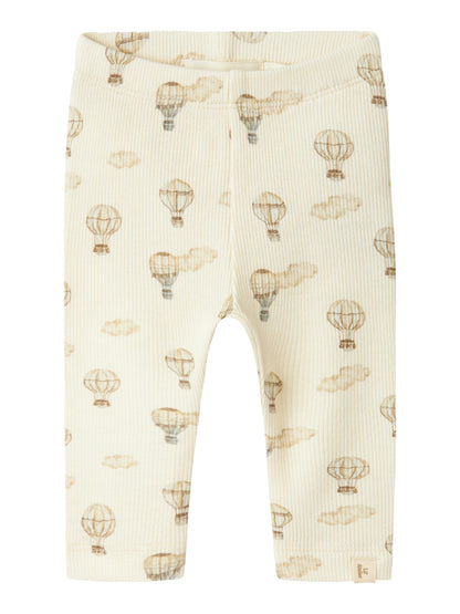 Lil Atelier Baby | Gavo bomullsleggings - Turtledove Luftballong