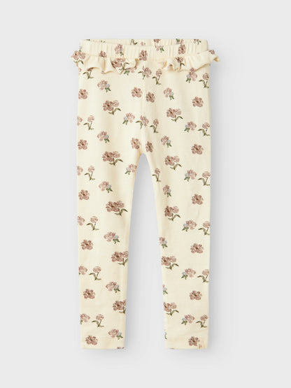 Lil Atelier Mini | Gavo Slim Leggings - Turtledove Peony