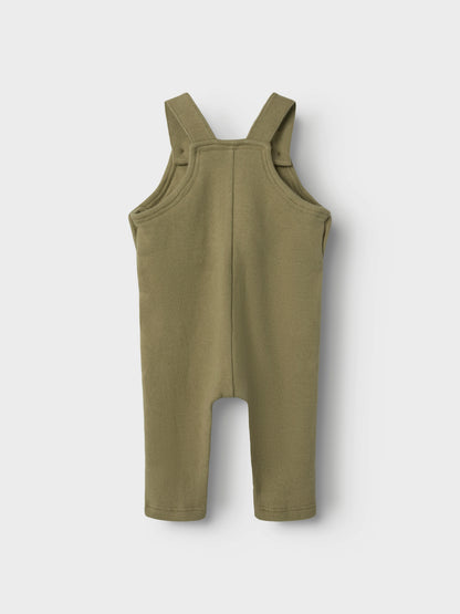 Lil Atelier Baby | Thoro Loose Overall -  Petrified Oak