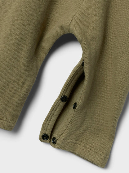 Lil Atelier Baby | Thoro Loose Overall -  Petrified Oak