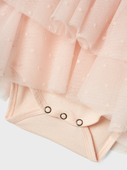 Lil Atelier Baby | Frilla Tulla kjole -  Peach Blush