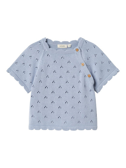 Lil Atelier Mini | Fjola Knit  - Zen Blue