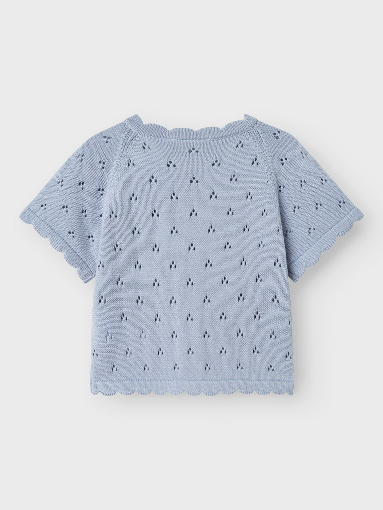 Lil Atelier Mini | Fjola Knit  - Zen Blue