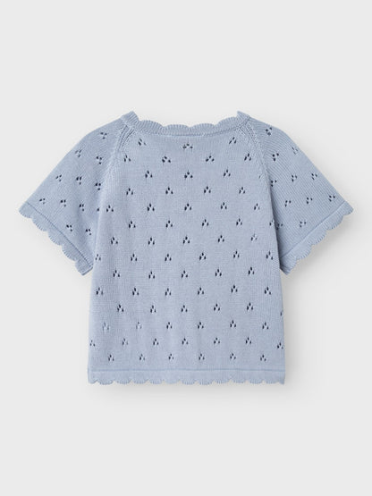 Lil Atelier Mini | Fjola Knit  - Zen Blue