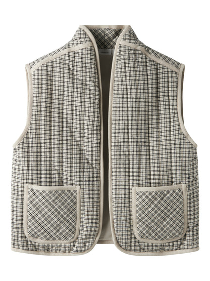 Name it KIDS | Vattert bomulls Unisex vest  -  Pumice Stone
