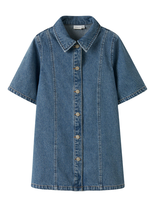 Name it KIDS | Gianna Dongeri kjole - Medium Blue Denim