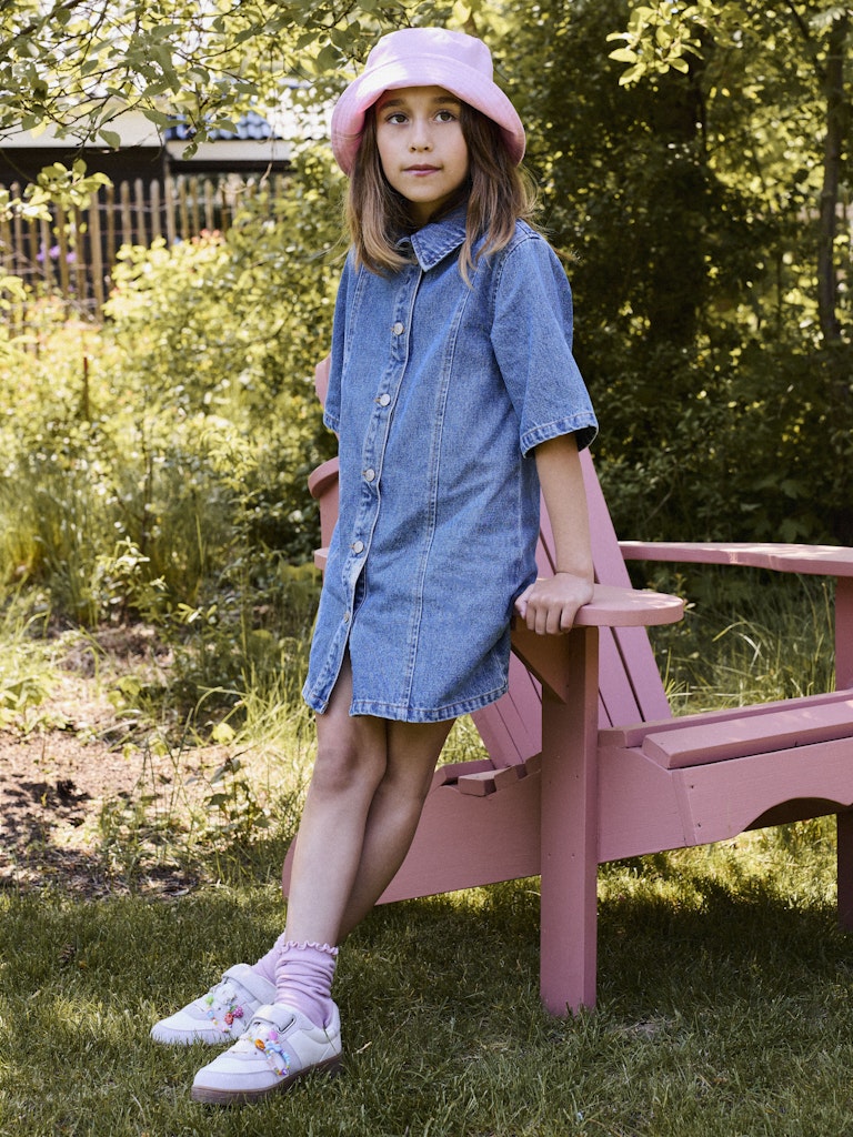 Name it KIDS | Gianna Dongeri kjole - Medium Blue Denim