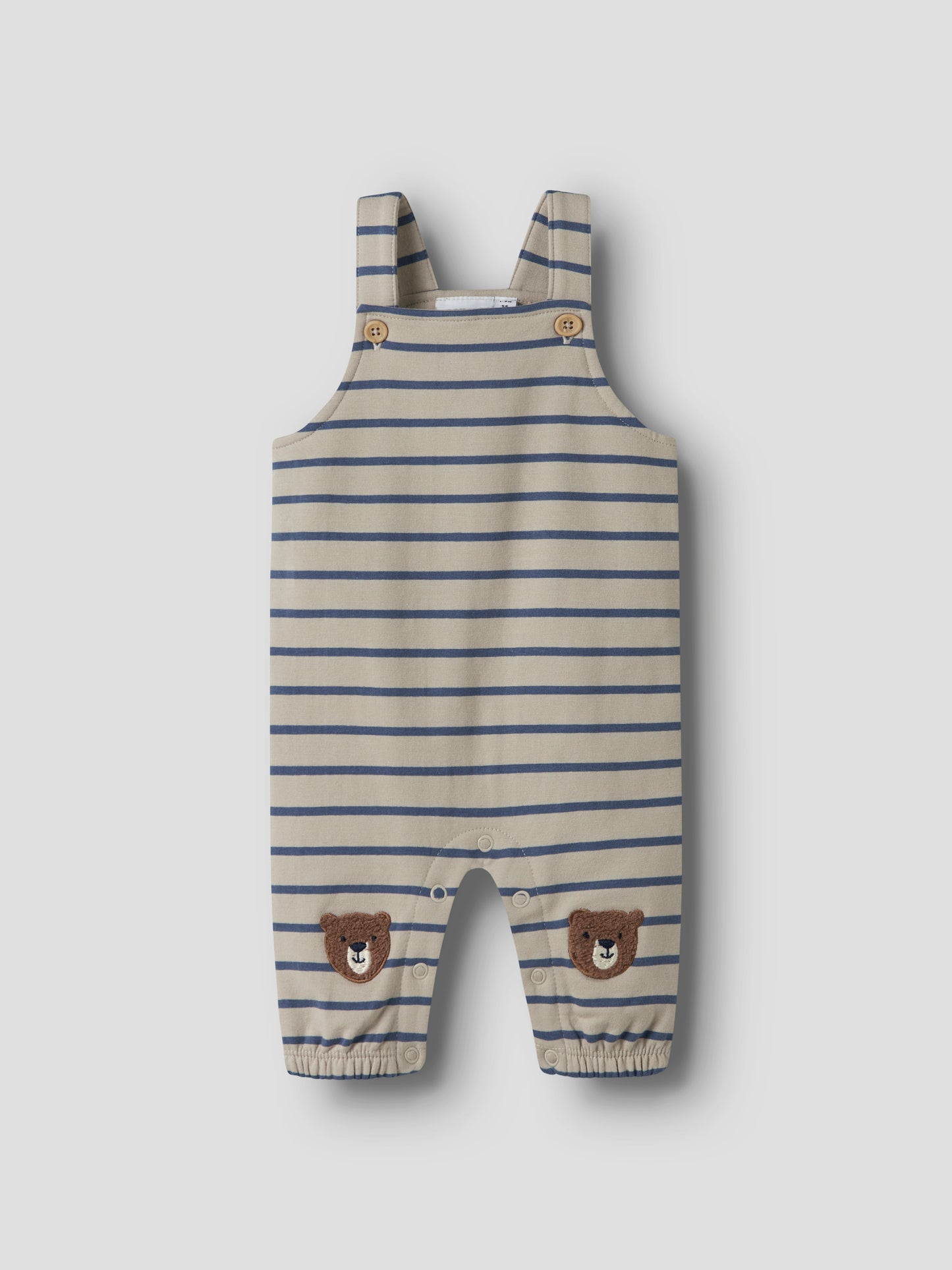 Name it baby | Daddel Sweat overall - Chateau Gray Bamse