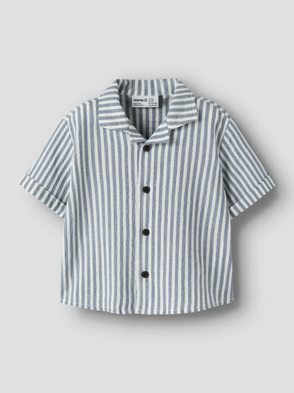 Name it MINI | Denis Kortermet Skjorte - Vintage Indigo