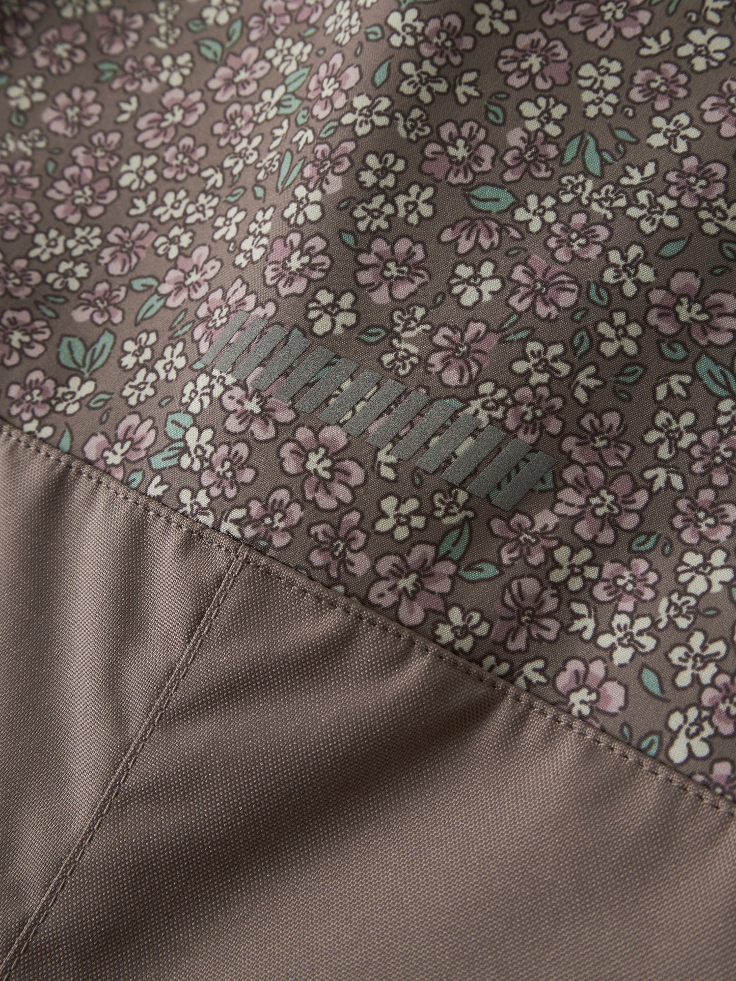 Name it | Alfa softshelldress - Brown Lentil Blomster