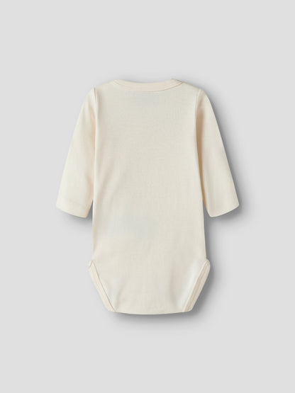 Name it Baby | Unisex Basic Omslagsbody - Pumice Bear