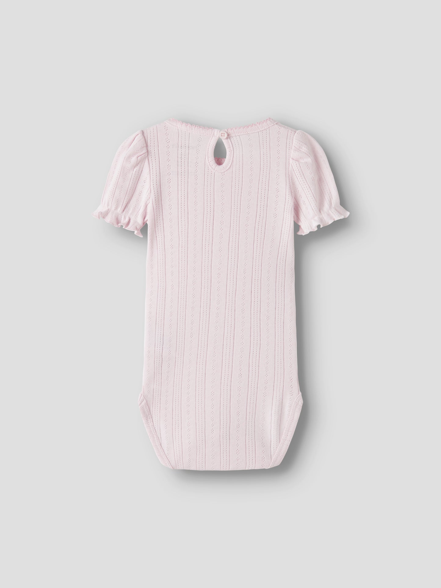 Name It BABY | Happy kortermet pointelle body - Cradie Pink