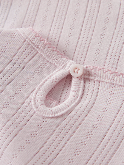 Name It BABY | Happy kortermet pointelle body - Cradie Pink