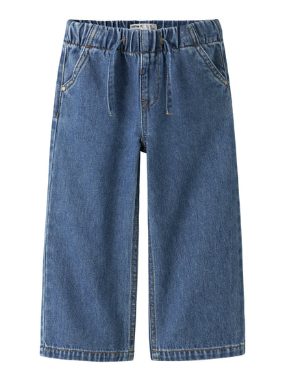 Name it MINI | Wide Pull on Jeanse - Medium Blue Denim