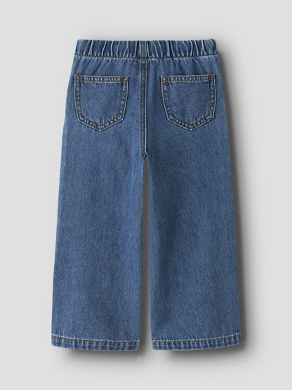 Name it MINI | Wide Pull on Jeanse - Medium Blue Denim