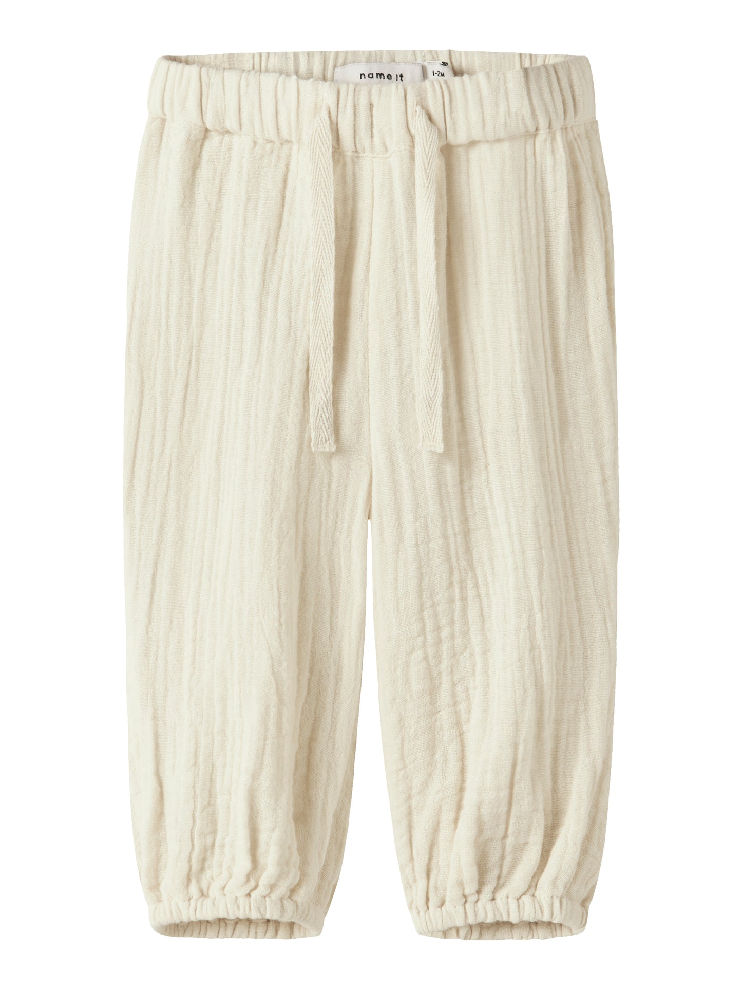 Name it BABY | Safi unisex musselin bukse - Almond Milk