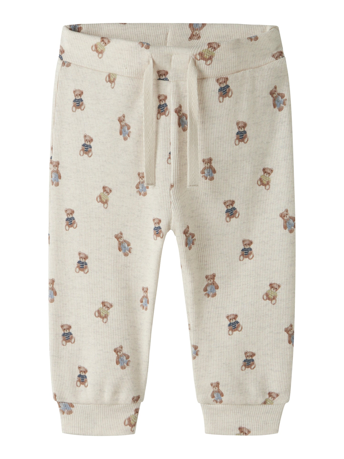 Name it Baby | Stretchy Bomullsbukse - Peyote Melange Bamse