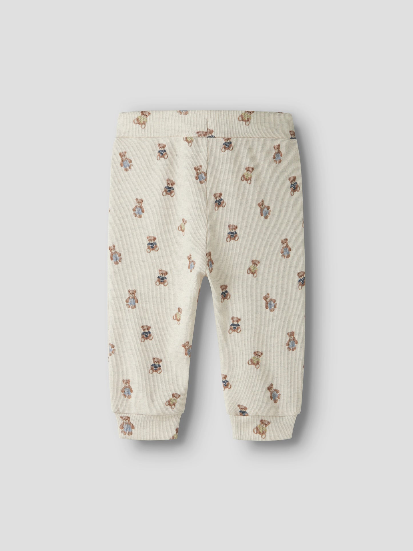 Name it Baby | Stretchy Bomullsbukse - Peyote Melange Bamse