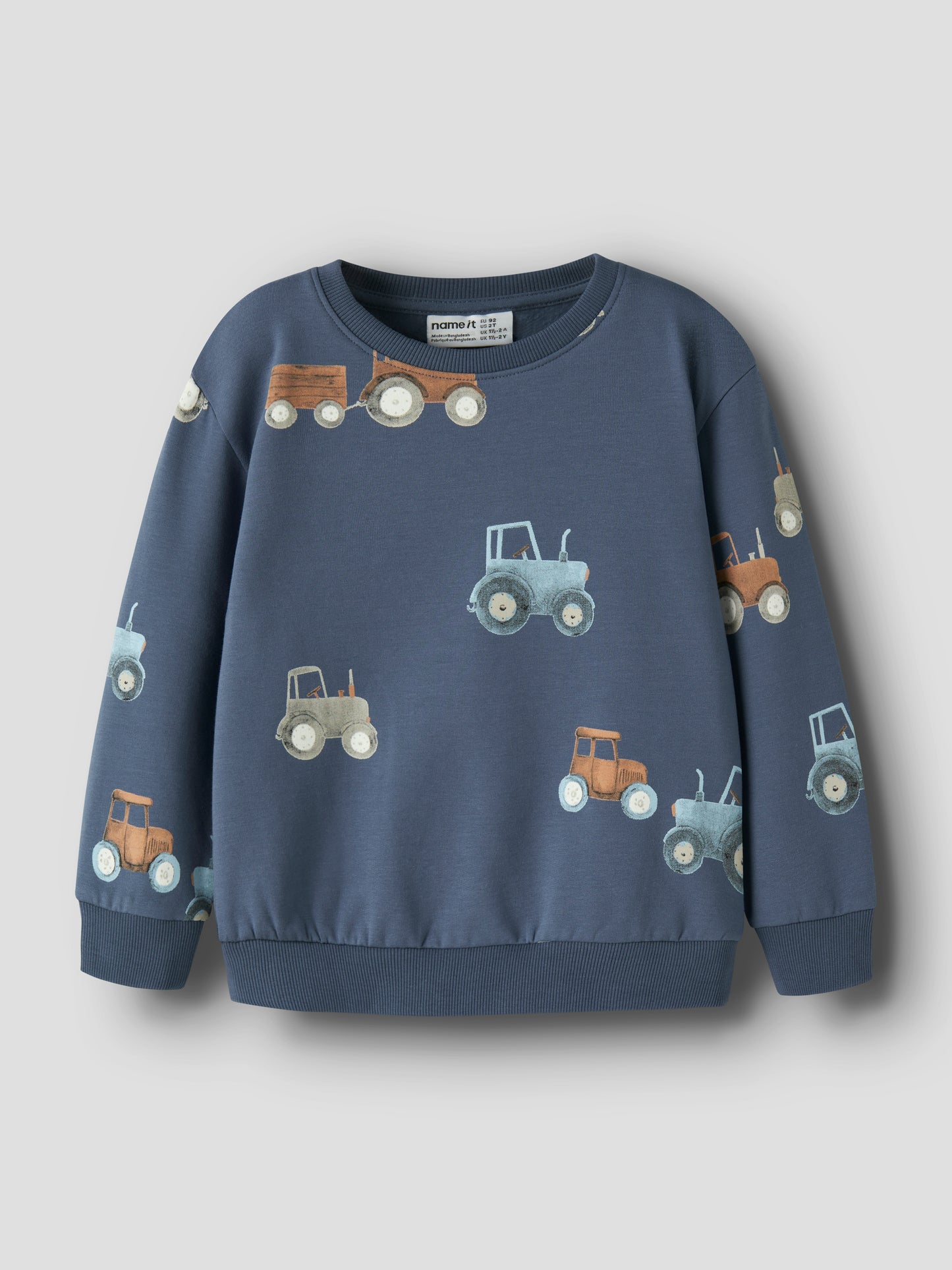 Name It MINI | Tractor Sweat Genser - Vintage Indigo