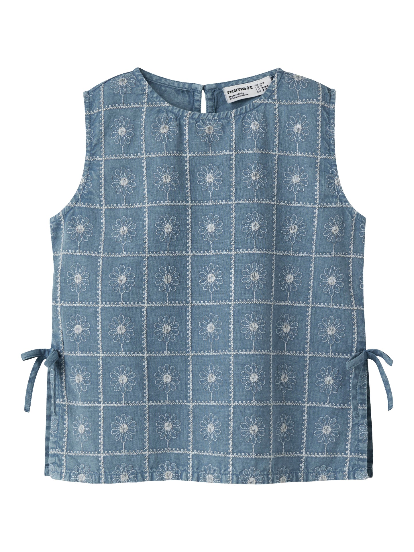 Name it KIDS | Herta jeans top - Faded Denim