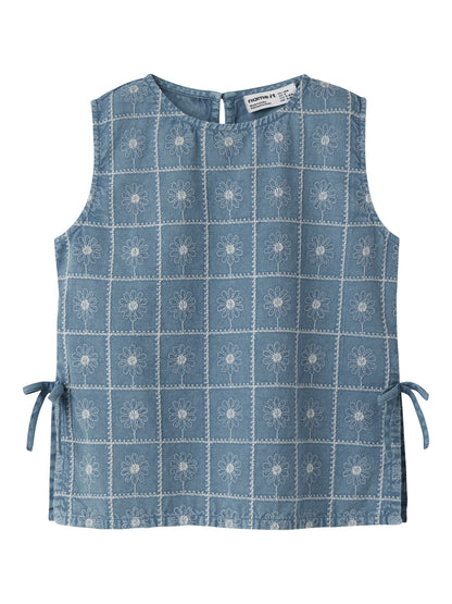 Name it KIDS | Herta jeans top - Faded Denim