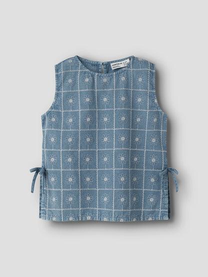 Name it KIDS | Herta jeans top - Faded Denim
