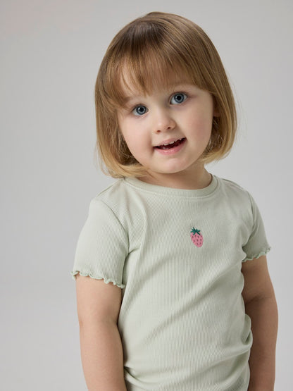 Name it MINI | Vemma t-skjorte - Pale Aqua Strawberries
