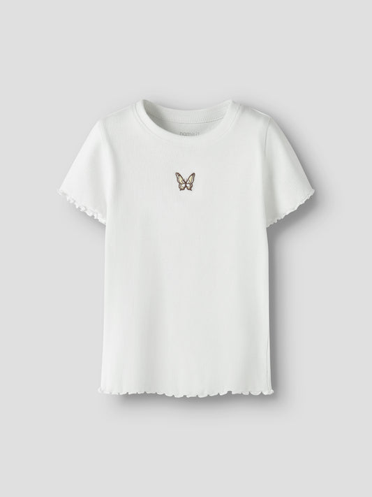 Name it MINI | Vemma t-skjorte - Bright White Butterfly