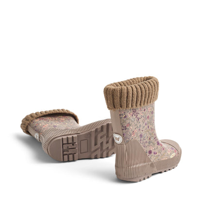 Wheat | Thermostøvler med uttakbart fôr - Portabella flowers