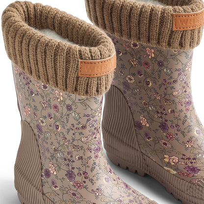 Wheat | Thermostøvler med uttakbart fôr - Portabella flowers