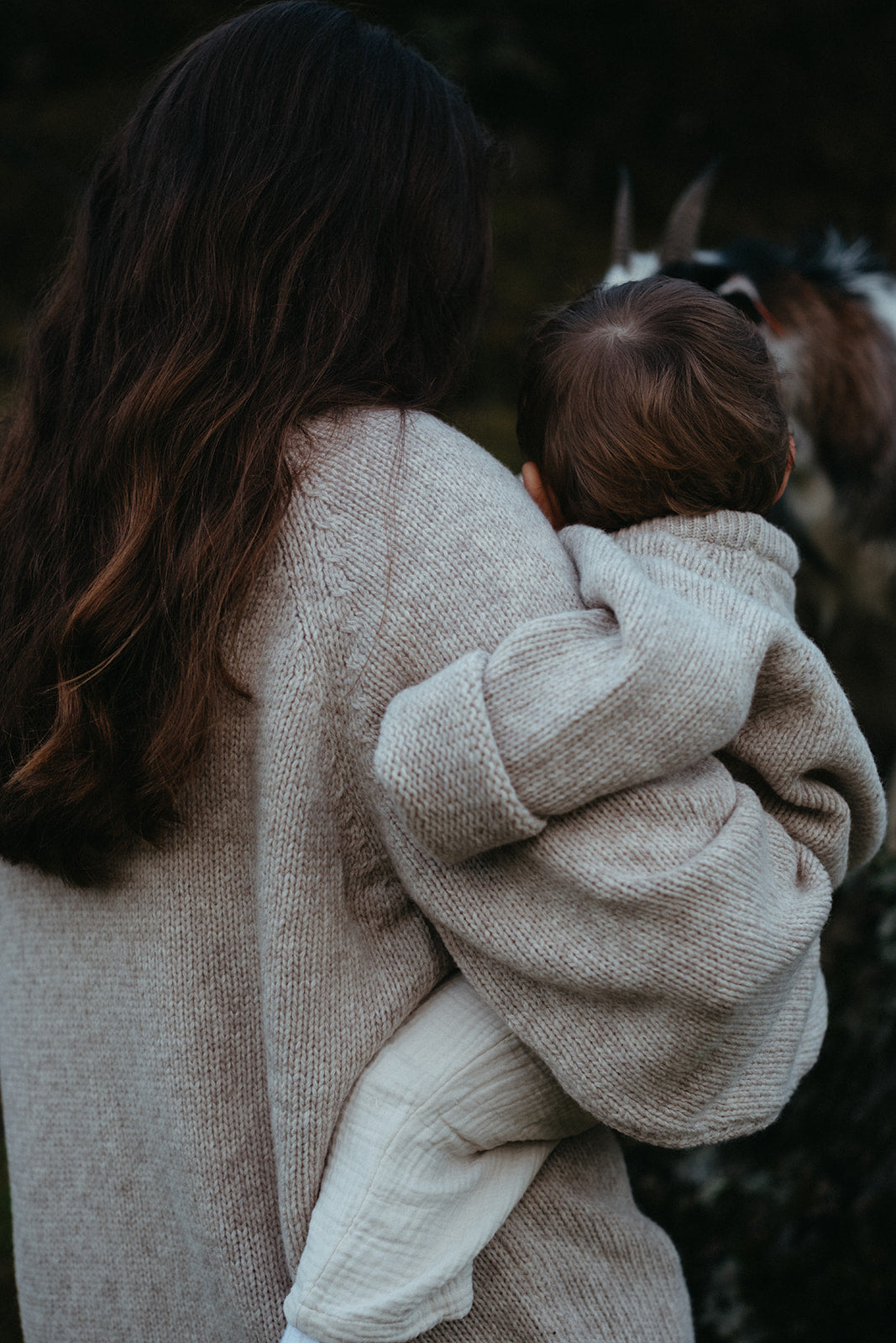 Anna b Official Voksen | Bjork Unisex Strikket ullgenser - Beige Melange