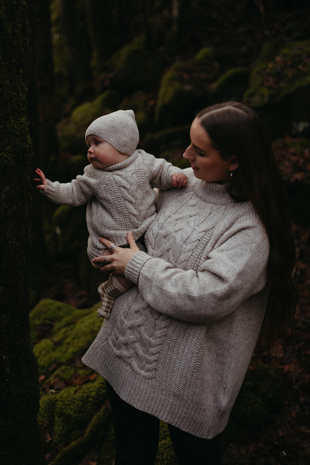 Anna b Official | Hazel Knyttet babylue Merinoull - Beige Melange