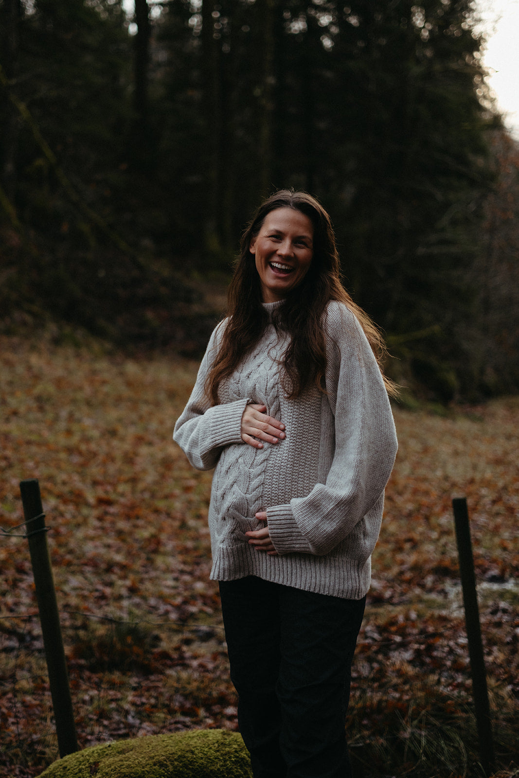 Anna b Official Voksen | Bjork Unisex Strikket ullgenser - Beige Melange