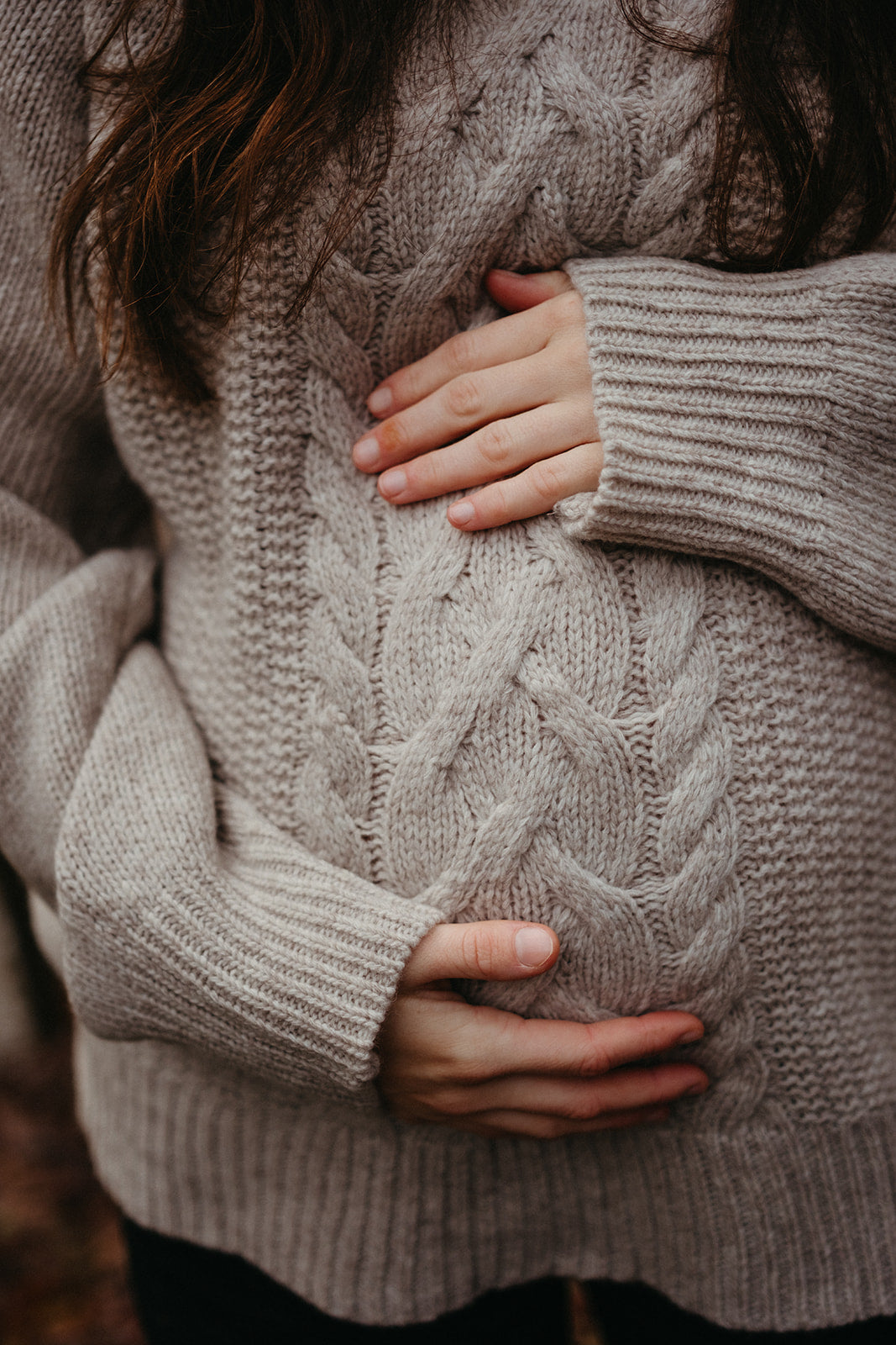 Anna b Official Voksen | Bjork Unisex Strikket ullgenser - Beige Melange