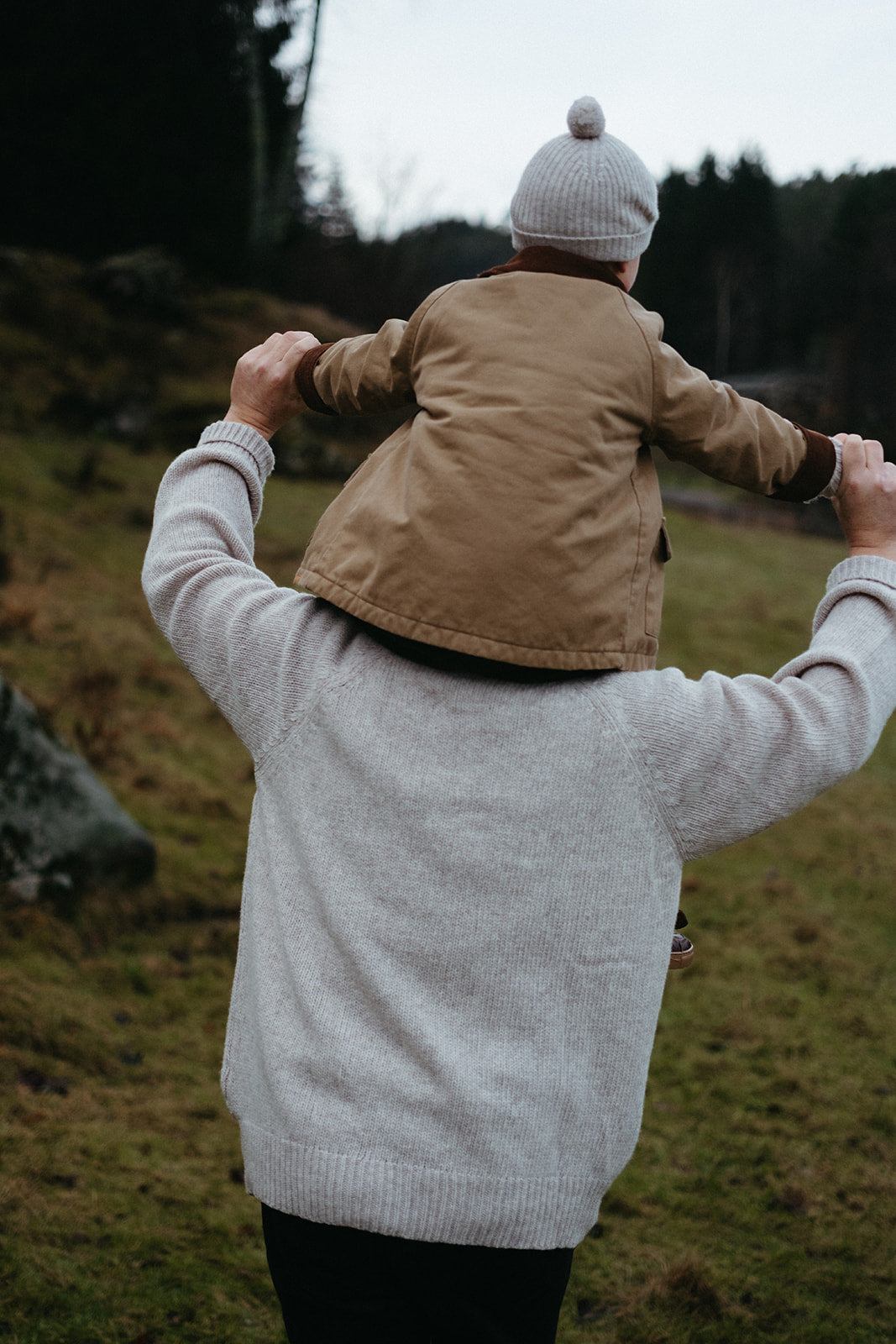 Anna b Official | Luna Strikket Lue i Merinoull - Beige Melange