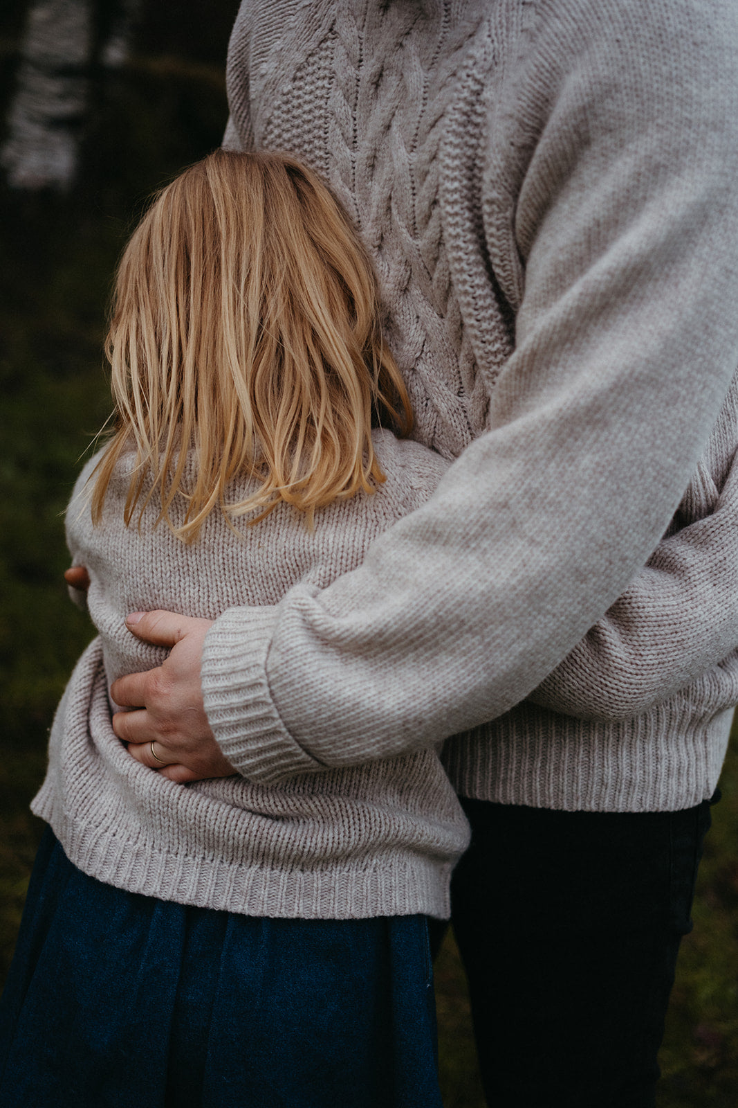 Anna b Official | Bjork Unisex Strikket Ullgenser Mini - Beige Melange