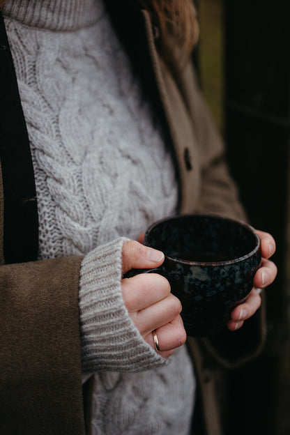 Anna b Official Voksen | Bjork Unisex Strikket ullgenser - Beige Melange