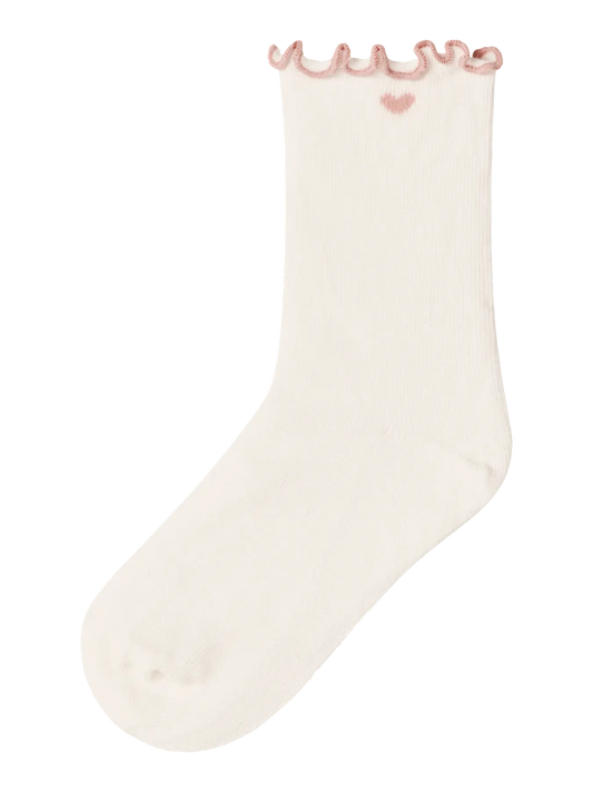 Lil Atelier MINI | Ducia Hjertesokker - Coconut Milk/Misty Rose