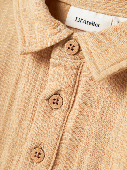 Lil Atelier Mini | Dawson Loose Shirt - Taos Taupe