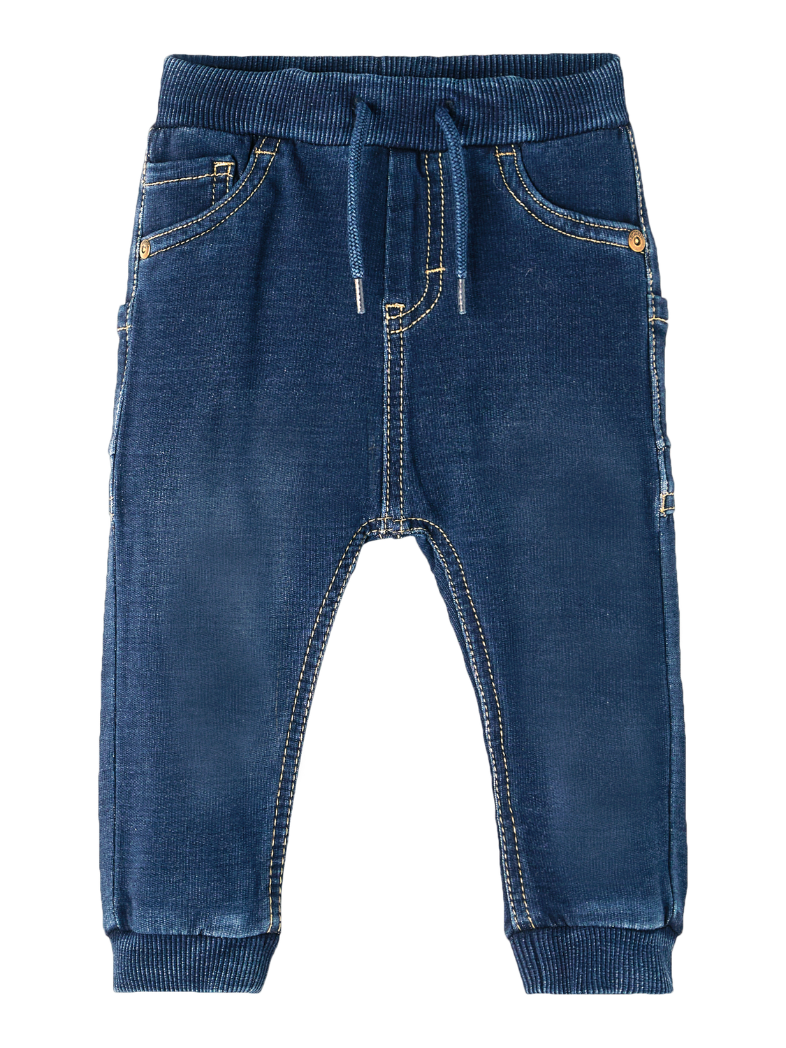 Name It Baby | Ben Stretchy Sweat Unisex Jeans - Dark Blue Denim